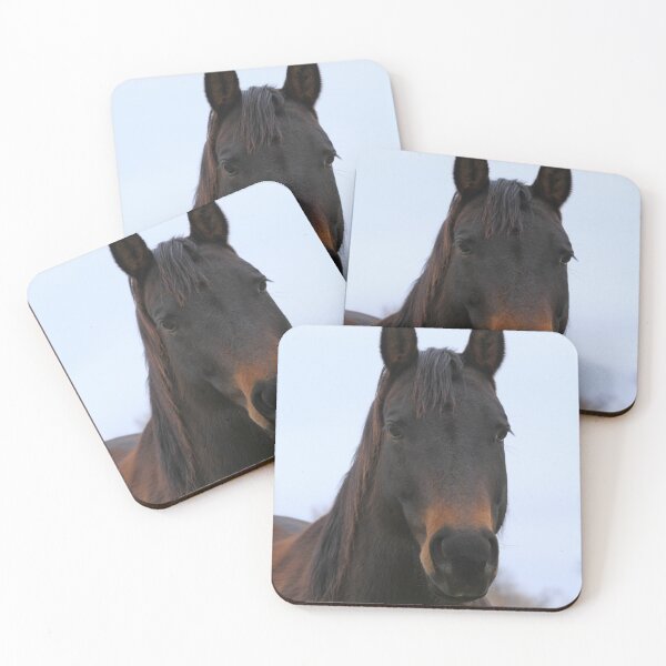 Item preview, Colorful Horse Portrait with blue sky designed and sold by ROBERTDBROZEK.