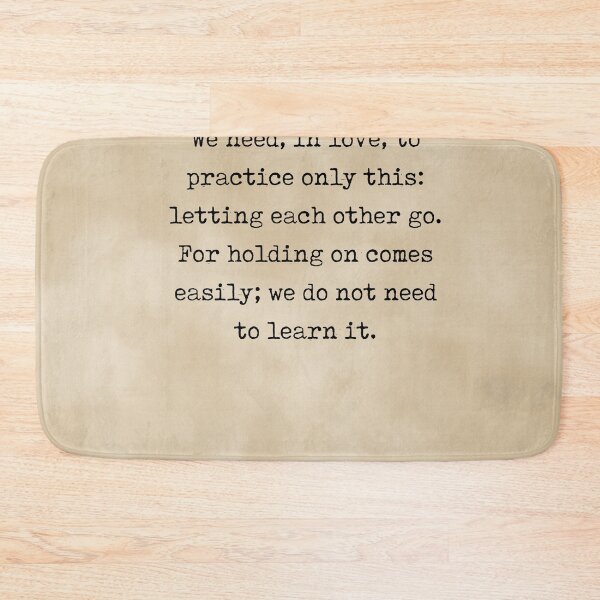Item preview, Let Each Other Go - Rainer Maria Rilke Quote - Typewriter Print on Antique Paper designed and sold by Studio Grafiikka.