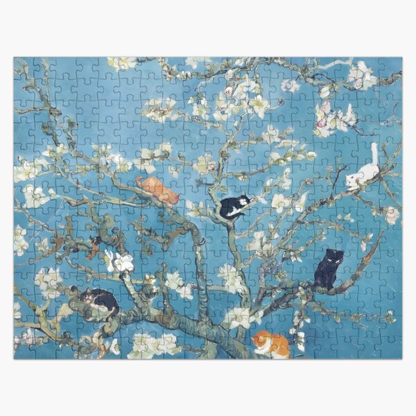 Artikel-Vorschau von Van Gogh süße Katzen in Mandelblüte, designt und verkauft von outdoorway.