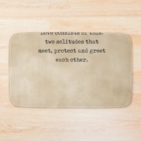 Item preview, Love consists of This - Rainer Maria Rilke Quote - Typewriter Print on Old Paper designed and sold by Studio Grafiikka.