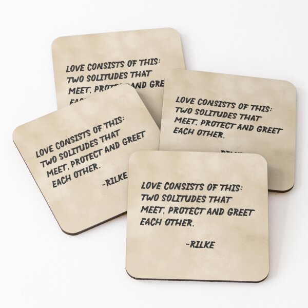 Item preview, Love consists of This - Rainer Maria Rilke Quote - Typography Print on Old paper designed and sold by Studio Grafiikka.