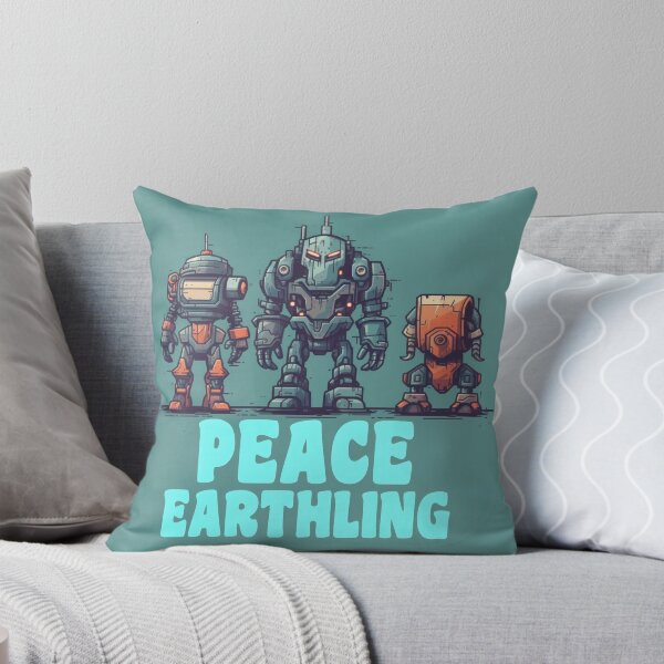 Item preview, Robots Aliens Come in Peace Earthling designed and sold by duke818.