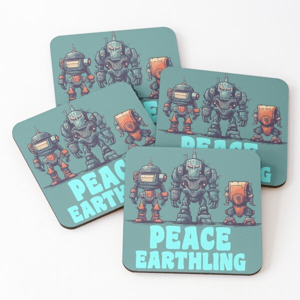 Item preview, Robots Aliens Come in Peace Earthling designed and sold by duke818.
