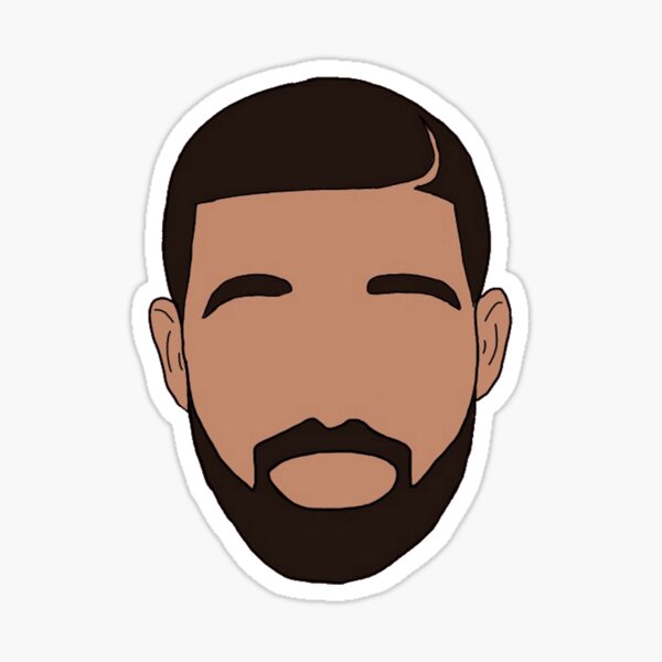 "Cartoon Drake" Sticker by xDubs | Redbubble