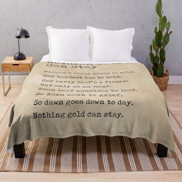 Item preview, Nothing Gold Can Stay - Robert Frost Poem - Typewriter Print 3 designed and sold by Studio Grafiikka.
