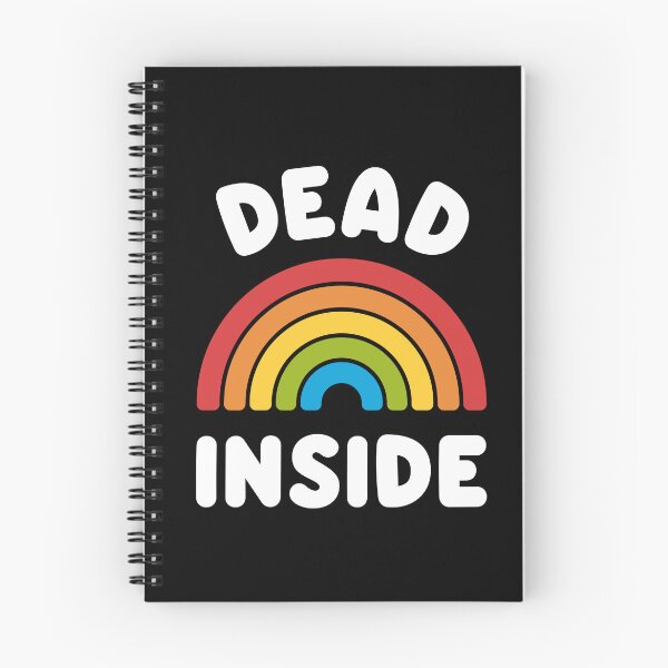 Item preview, Dead Inside Rainbow Funny Saying Sarcastic Humor designed and sold by Delightfully Cynical.