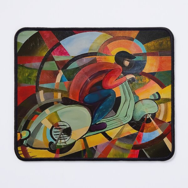 Artikelvorschau, Vesparisimo Vintage Scooter fliegt in die Zukunft entworfen und verkauft von VintageMotorGal.