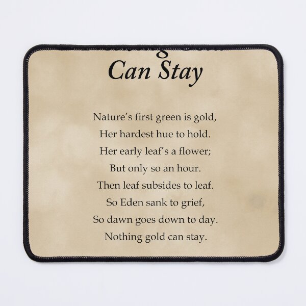 Item preview, Nothing Gold Can Stay - Robert Frost Poem - Typography Print 3 designed and sold by Studio Grafiikka.