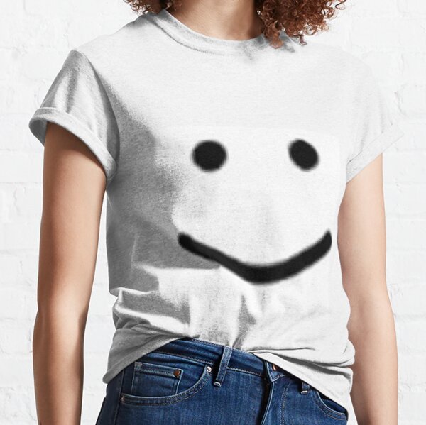 Roblox Smile T Shirts Redbubble - roblox creepy smiley face t shirt roblox free