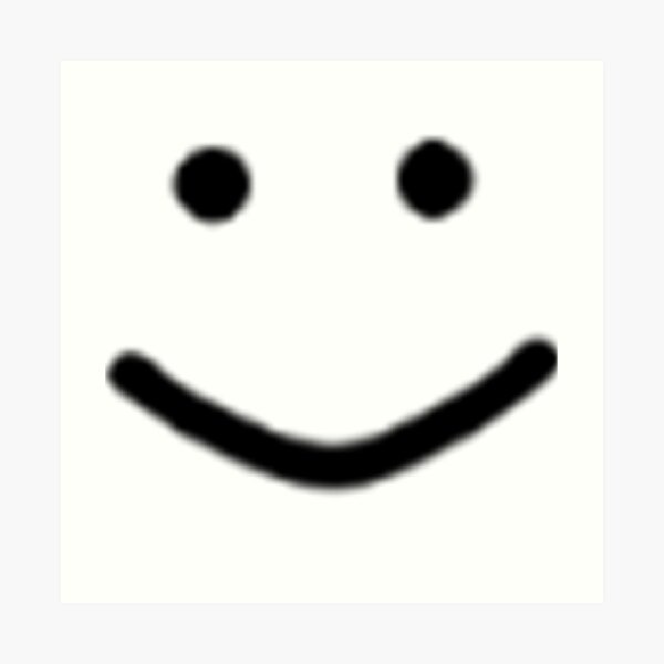 Oof Smile Art Print By Mickleo Redbubble - bighead roblox transparent