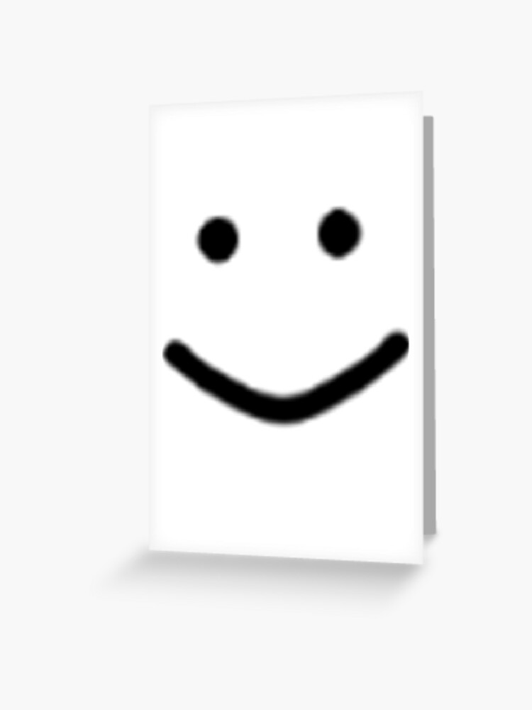 Oof Smile Greeting Card By Mickleo Redbubble - bighead smile roblox