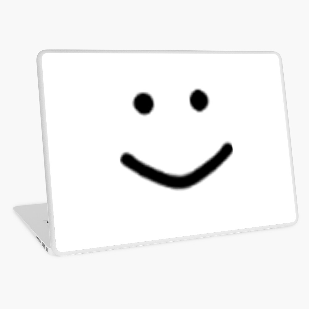 Oof Smile Laptop Skin By Mickleo Redbubble - roblox bighead smile