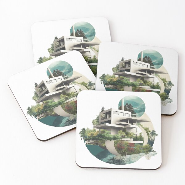 Item preview, Inspired by collage style combining nature and modern architecture. designed and sold by SBD-Shop.