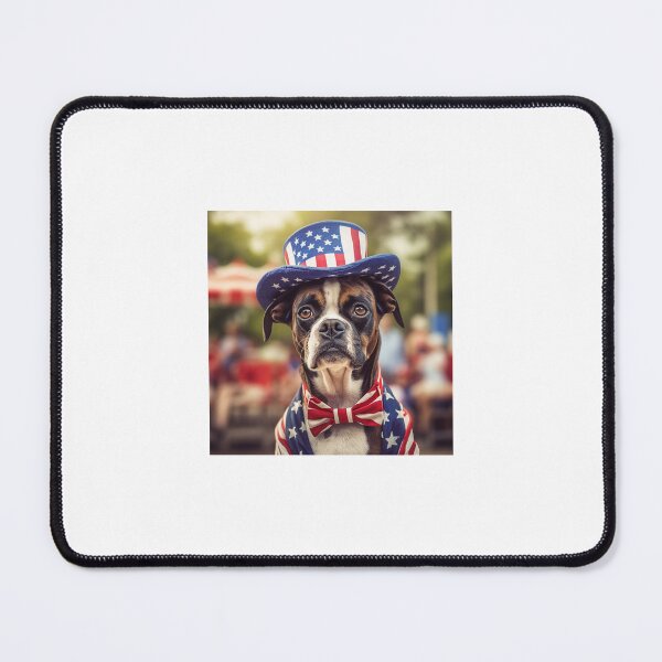 Item preview, Patriotic Paws - Terrier/Boxer Mix Dog in Uncle Sam Costume designed and sold by Dubage603.