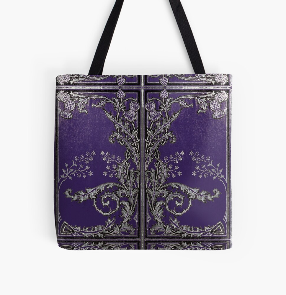 Purple-Blue and Silver Thistles Journal