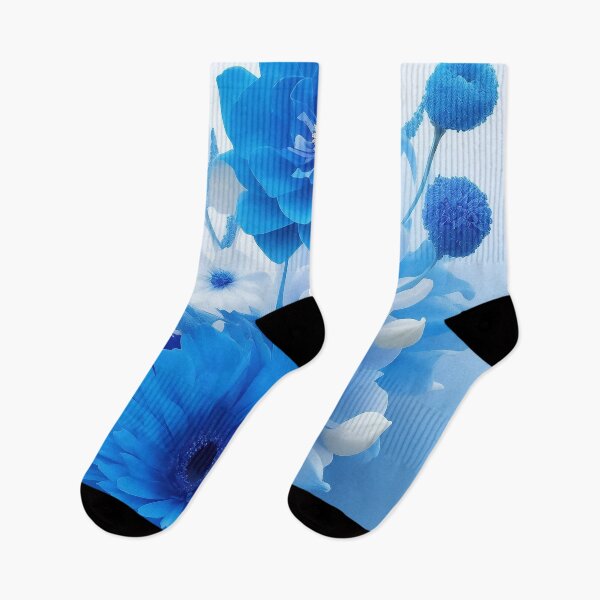Item preview, Almighty blue flower designs #1 designed and sold by thirtydesignco.