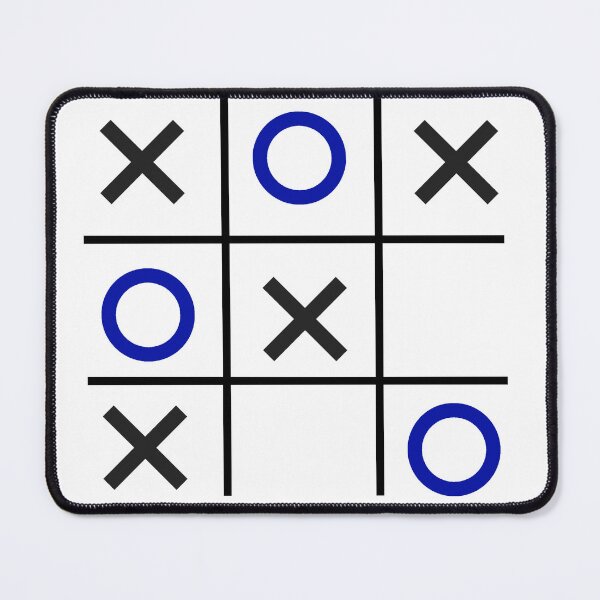 Item preview, Tic-Tac-Toe, Xs & Os, Noughts & Crosses (black/blue) designed and sold by Obawan.