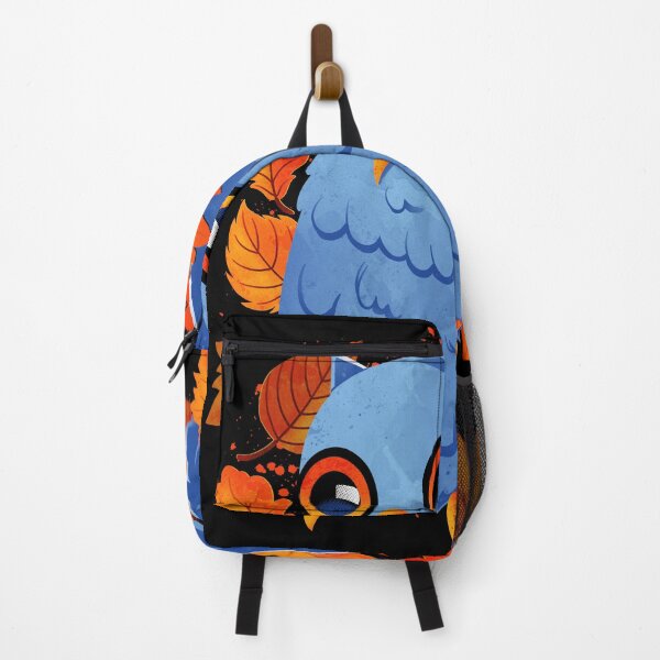 Item preview, Blue Owl Orange Autumn Leaves designed and sold by DigitalMagician.