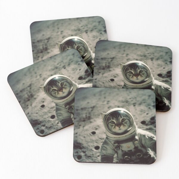 Item preview, Cosmic Adventures - Cat in Space Suit on the Moon  designed and sold by Dubage603.