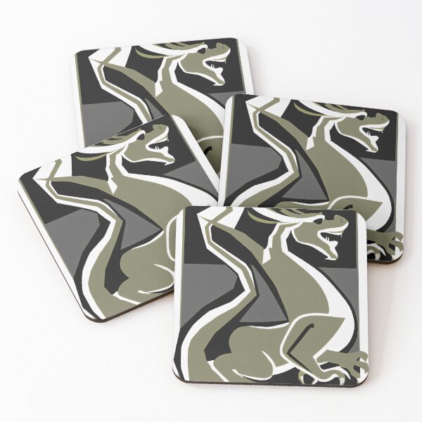 Item preview, Dragon Fantasy Art Deco Grey designed and sold by druidwolfart.