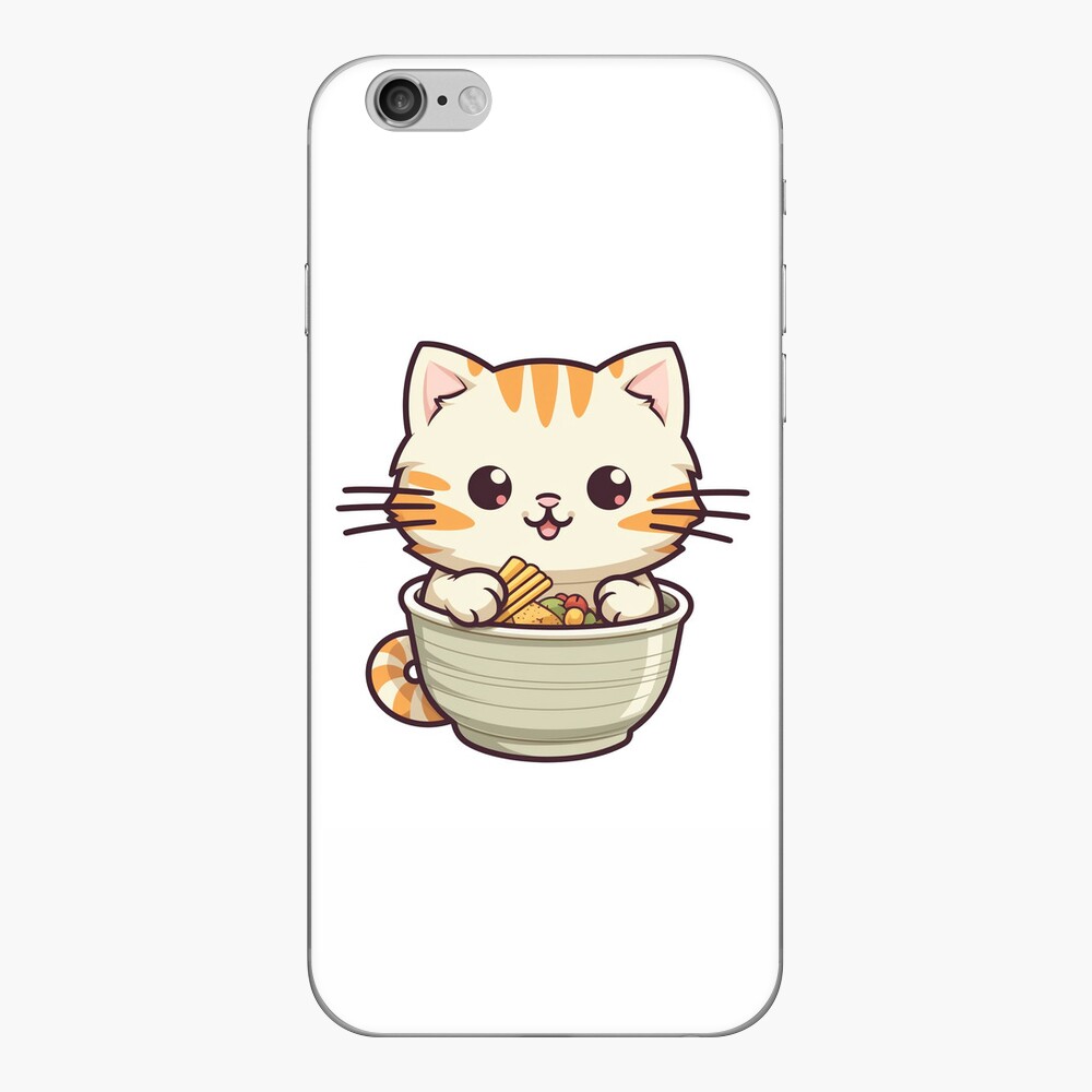 Kawaii Cat Eating a Slice of Strawberry Cake  Sticker for Sale by  Sereneluna