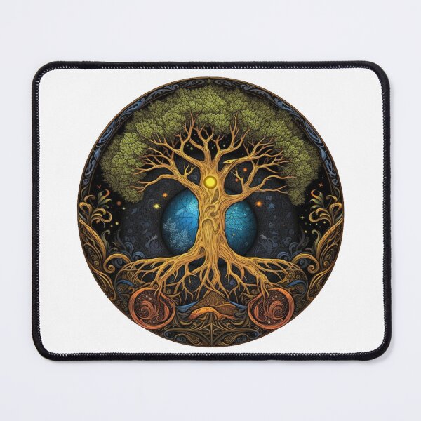 Item preview, Cosmic Roots of Yggdrasil | White | Sacred Life Tree designed and sold by FantasySoul.