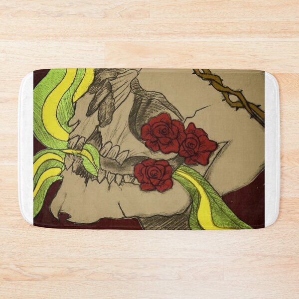 Item preview, skeleton with roses designed and sold by Nkart1004.