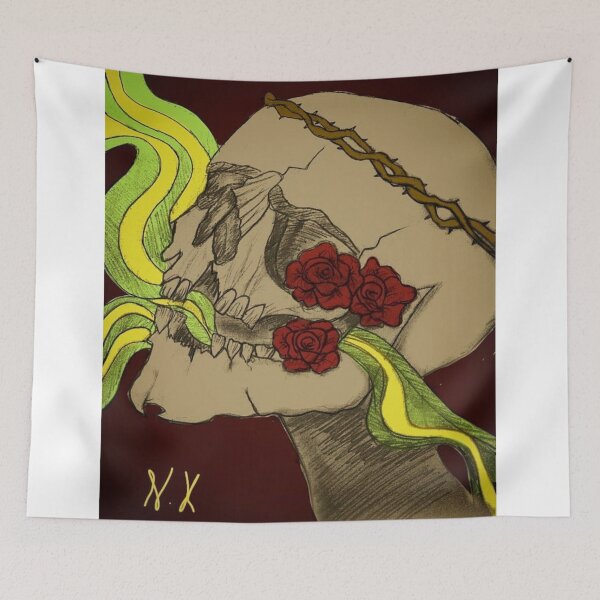 Item preview, skeleton with roses designed and sold by Nkart1004.