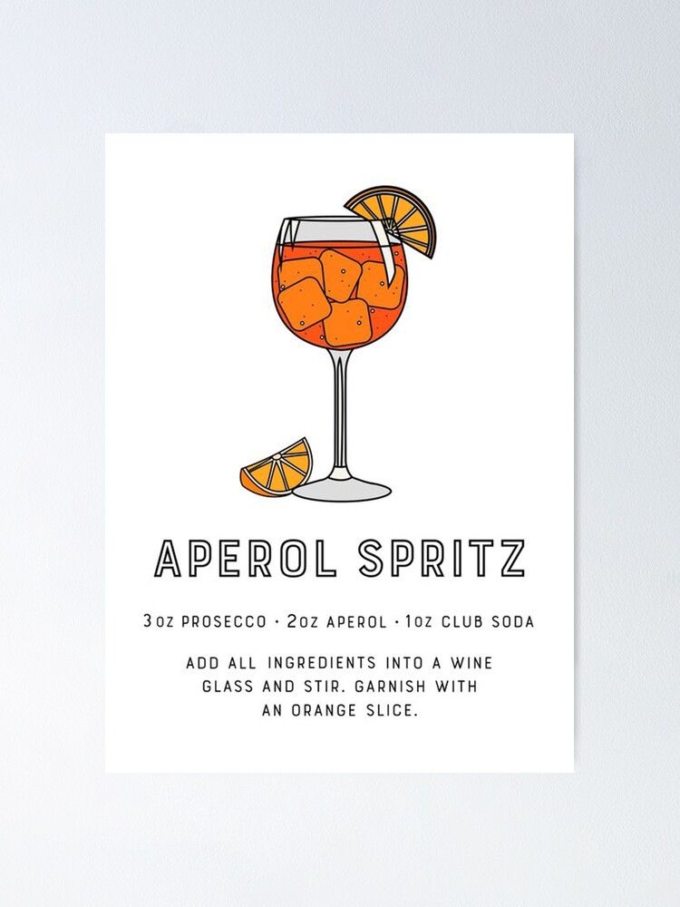 Aperol Spritz Cocktail | Poster