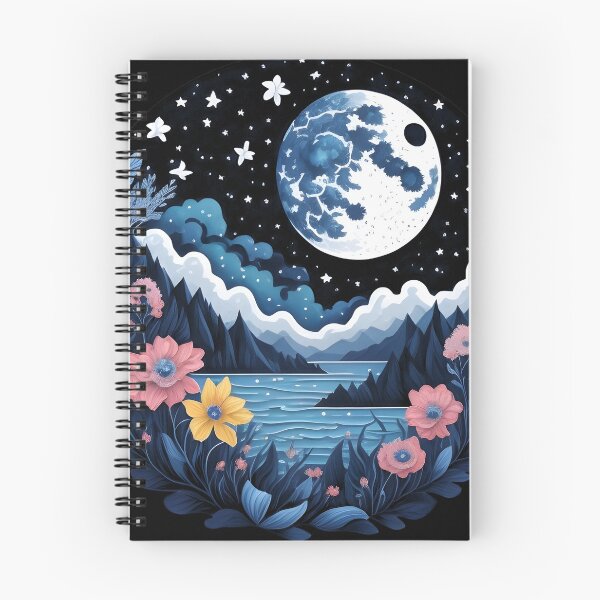 Item preview, Beautiful Sea and Flowers Moon and Stars  designed and sold by Shaymalily.