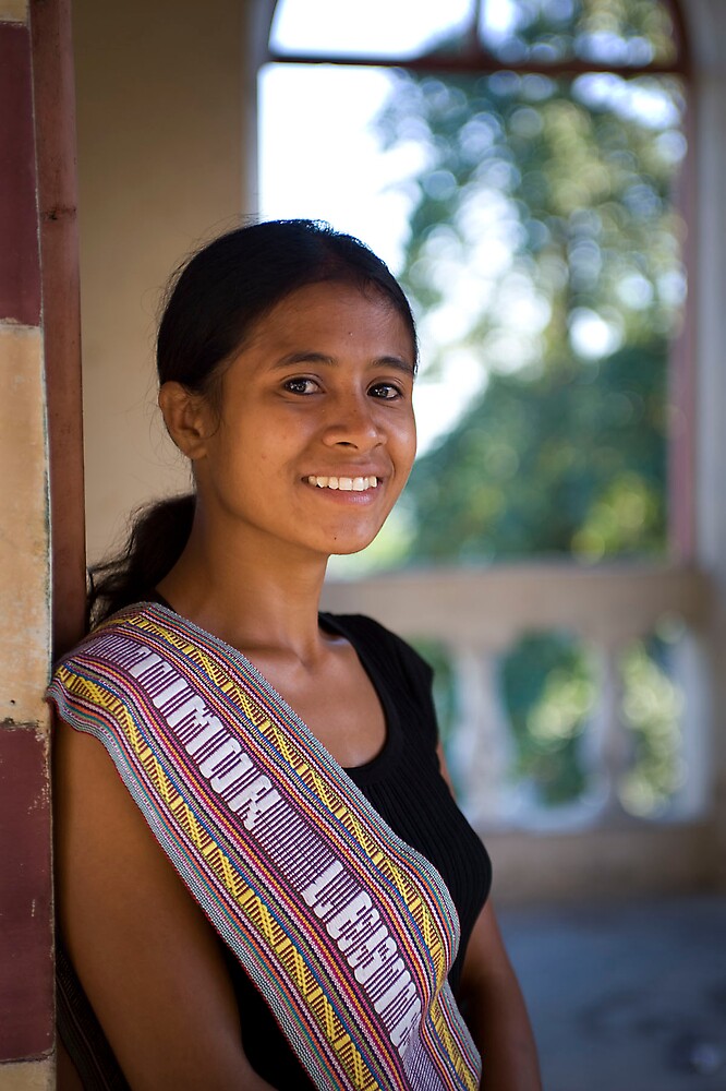 "Local girl, Baucau, East Timor" by John Tozer | Redbubble