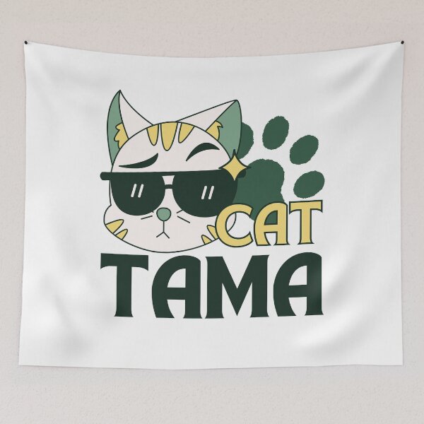 Item preview, Retro Cat Tama Design designed and sold by Harsh  Katariya.