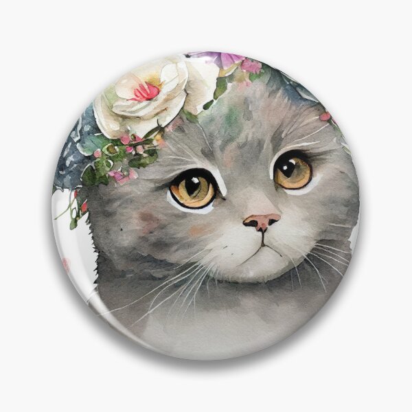 Item preview, Cute Cat Tama watercolour Design  designed and sold by Harsh  Katariya.