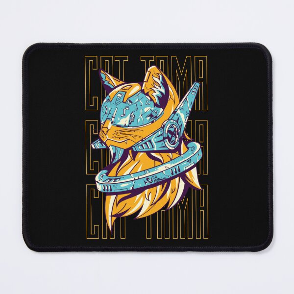 Item preview, Retro Mecha Cat Tama Design designed and sold by Harsh Katariya.