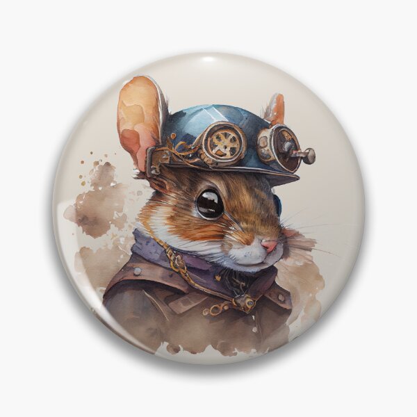 Item preview, Steampunk Mouse Profile Portrait Fantasy Art designed and sold by Sturdust.