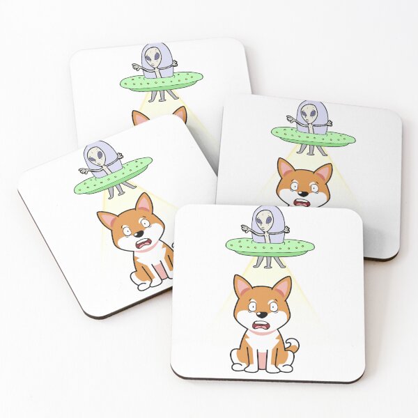 Item preview, Cute orange Dog is being abducted by aliens designed and sold by Pet Station.