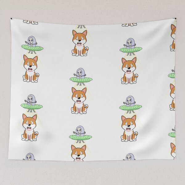 Item preview, Cute orange Dog is being abducted by aliens designed and sold by Pet Station.
