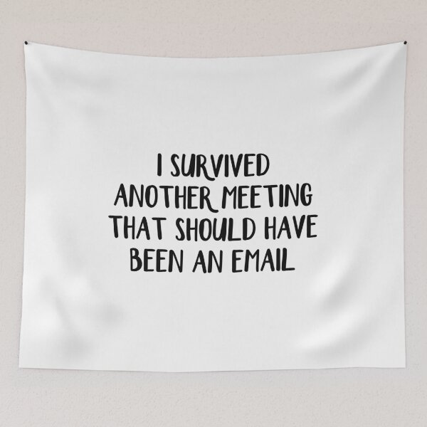 Item preview, I survived another meeting that should have been an email designed and sold by allthetees.