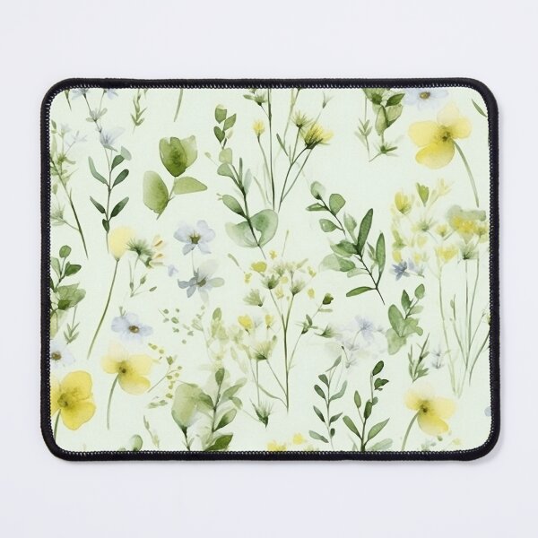 Item preview, Gentle Spring Greens - Delicate Spring Wildflowers designed and sold by LuluLovely.