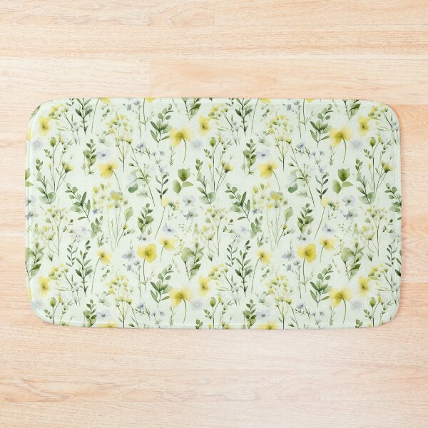 Item preview, Gentle Spring Greens - Delicate Spring Wildflowers designed and sold by LuluLovely.