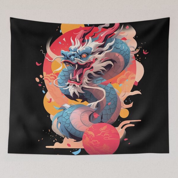 Item preview, Asian Style Dragon Art  designed and sold by BrilliantTShop.