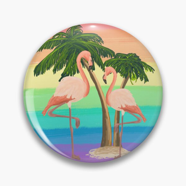 Item preview, Pink Flamingo Paradise designed and sold by barksandsqueaks.