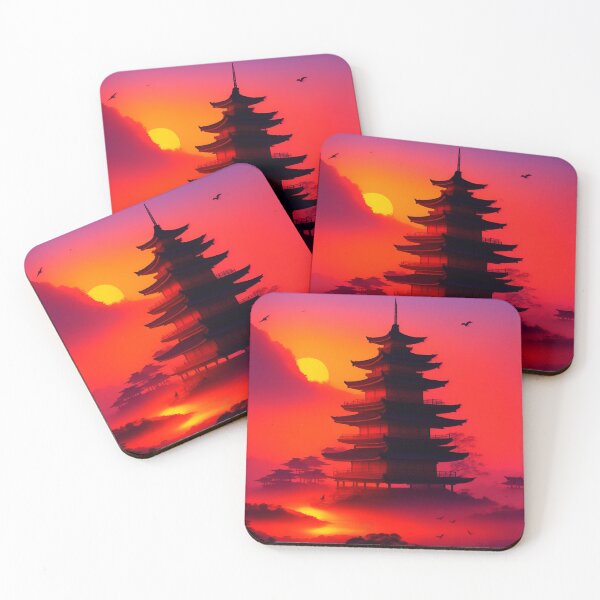 Item preview, Japanese temple designed and sold by Art-Licious.