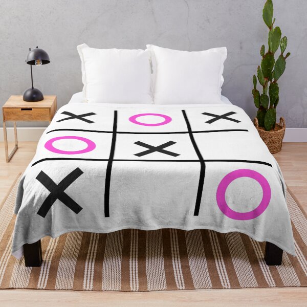 Item preview, Tic-Tac-Toe, Xs & Os, Noughts & Crosses (barbie pink/black) designed and sold by Obawan.