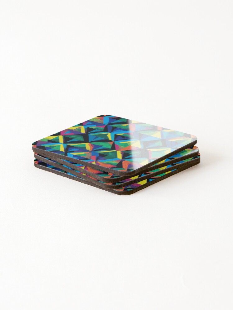 Thumbnail 4 of 5, Coasters (Set of 4), Triangle Style Pattern designed and sold by GloriousChoice.