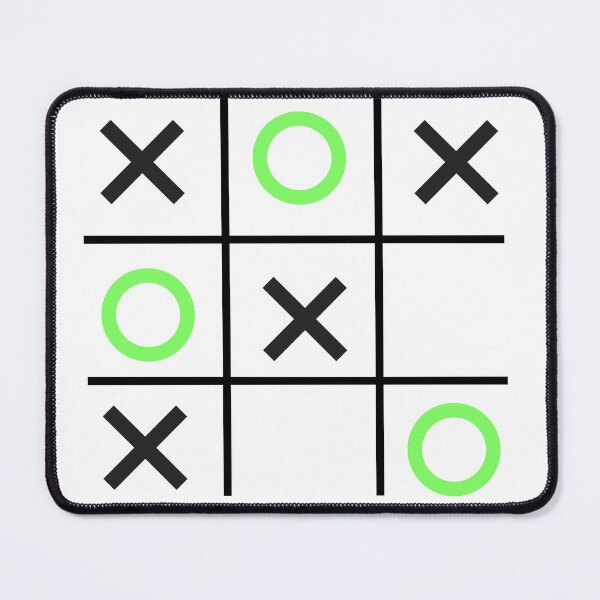 Item preview, Tic-Tac-Toe, Xs & Os, Noughts & Crosses (lime/black) designed and sold by Obawan.