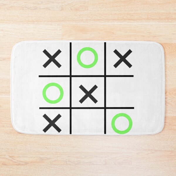 Item preview, Tic-Tac-Toe, Xs & Os, Noughts & Crosses (lime/black) designed and sold by Obawan.