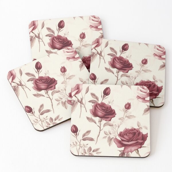 Item preview, Faded Roses - Summer Shabby Chic Roses in Reds designed and sold by LuluLovely.