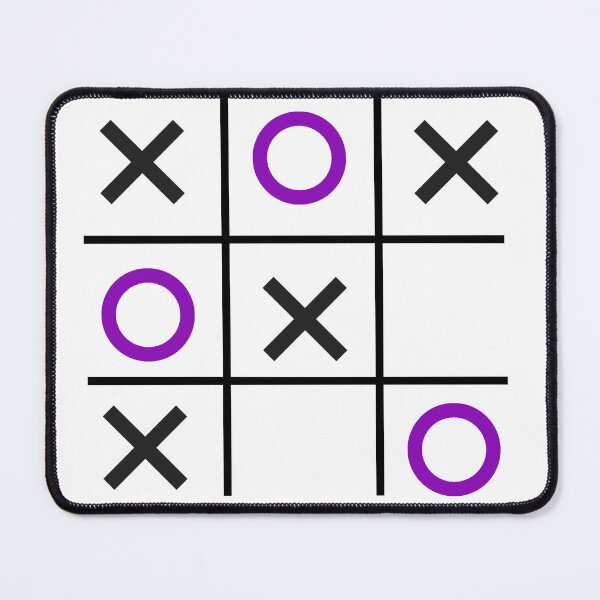 Item preview, Tic-Tac-Toe, Xs & Os, Noughts & Crosses (purple/black) designed and sold by Obawan.