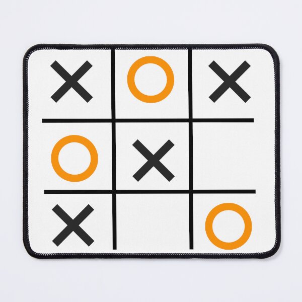 Item preview, Tic-Tac-Toe, Xs & Os, Noughts & Crosses (orange/black) designed and sold by Obawan.